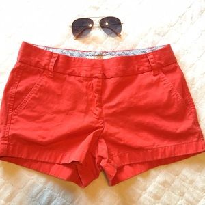 J. Crew orange 100% cotton Broken in Chinos Sz 6